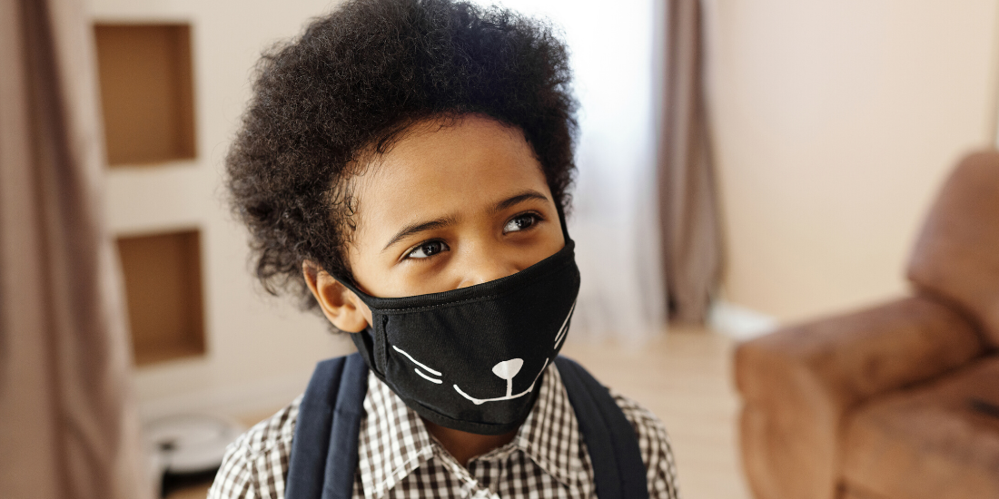 Child with Face Mask